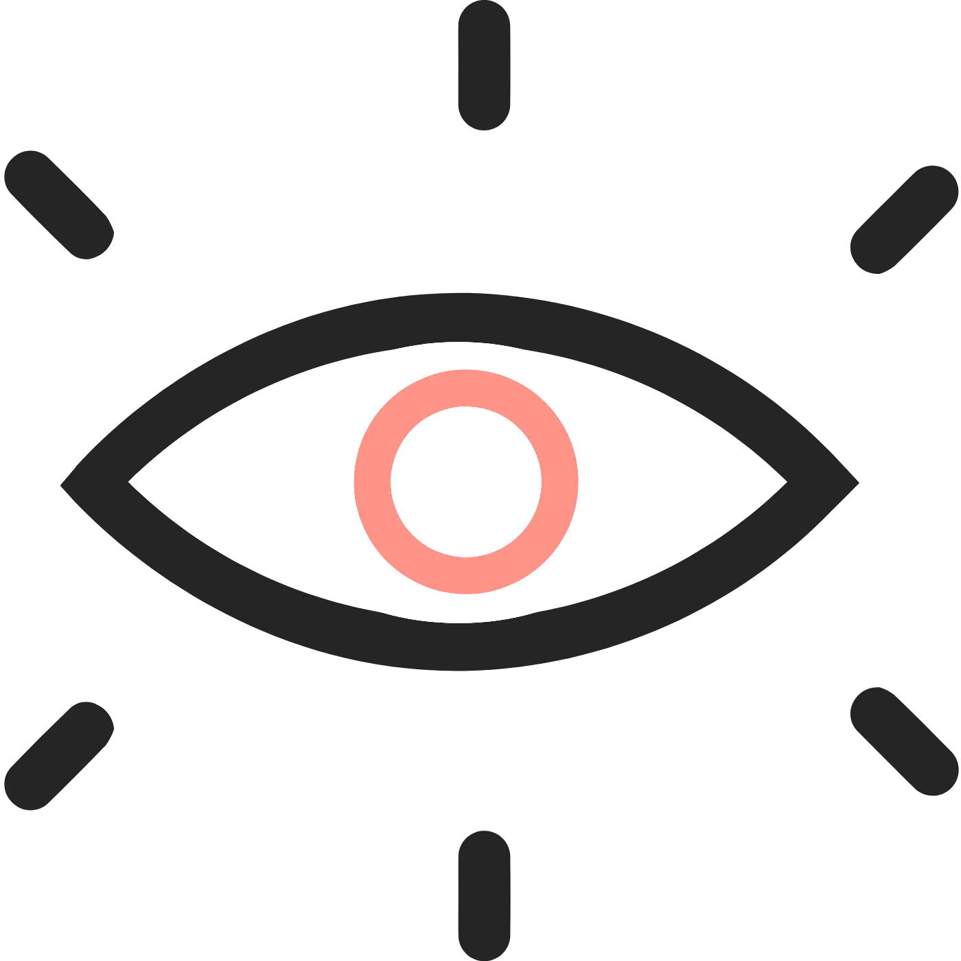 Icône d’un œil symbolisant la visibilité accrue grâce aux campagnes publicitaires, création Nectar Digital Web.